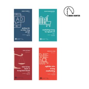 Combo 4 cuốn: "Quảng cáo và hiệu ứng xã hội", "Marketing trong kỷ nguyên số", "Nghiên cứu trong marketing", "Luân lý học hành vi trong kinh doanh"